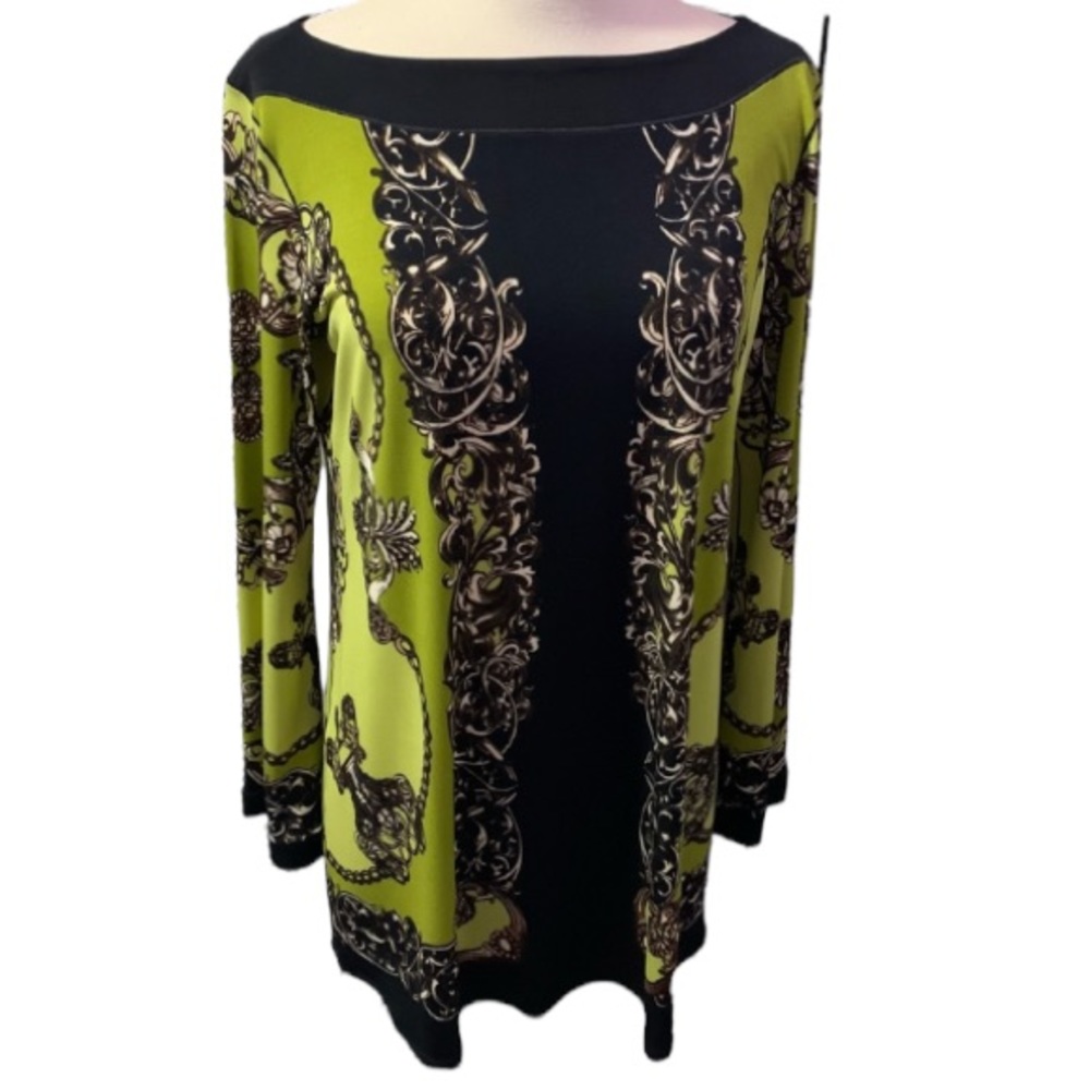 Eva Varro Green Tunic Blouse Women’s Size L